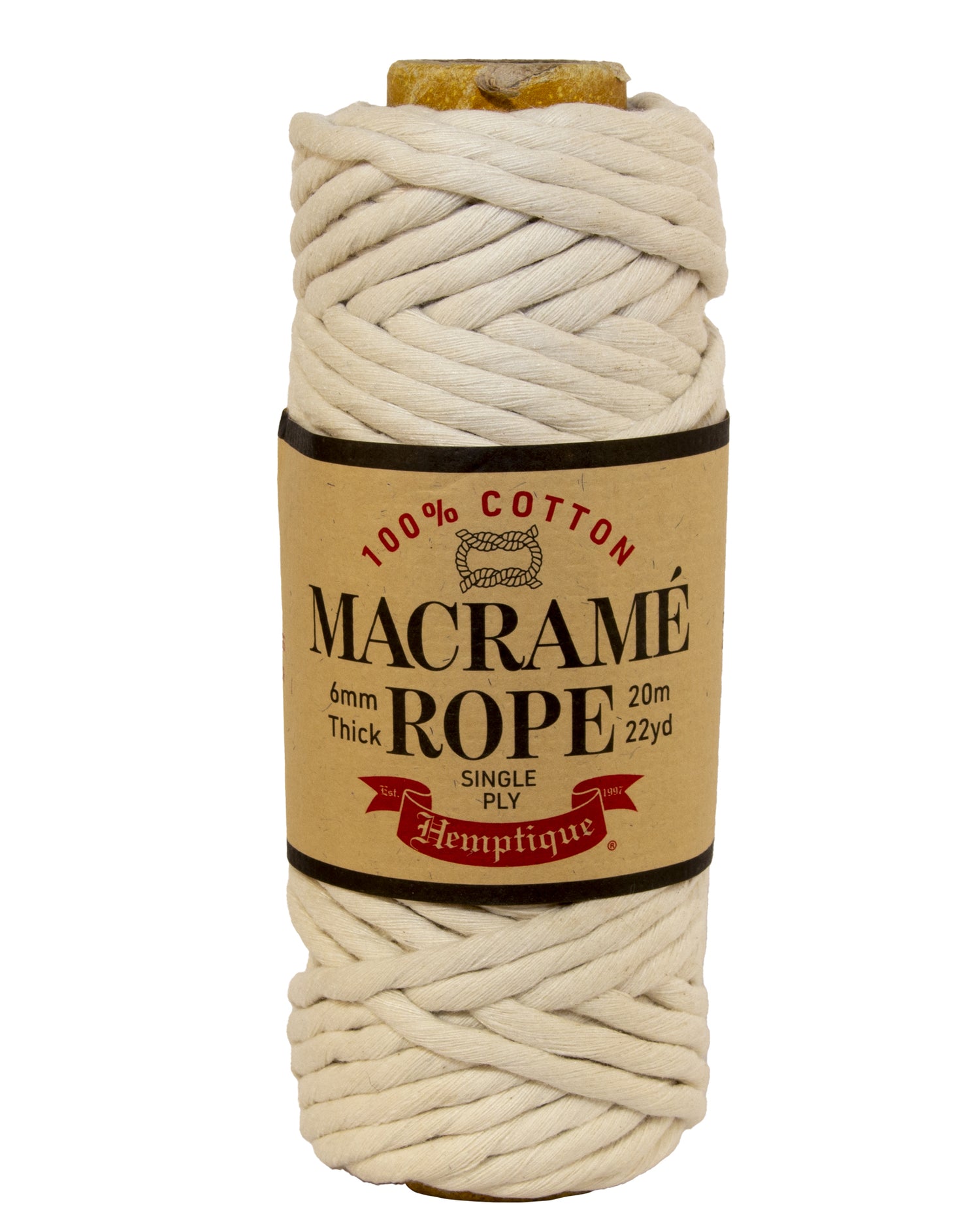 Single Ply Egyptian Cotton Macramé Rope