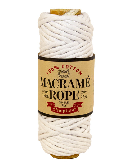 Single Ply Egyptian Cotton Macramé Rope