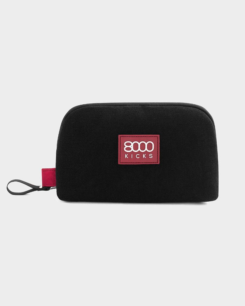 Accessory &amp; Tech Pouch in Black Hemp