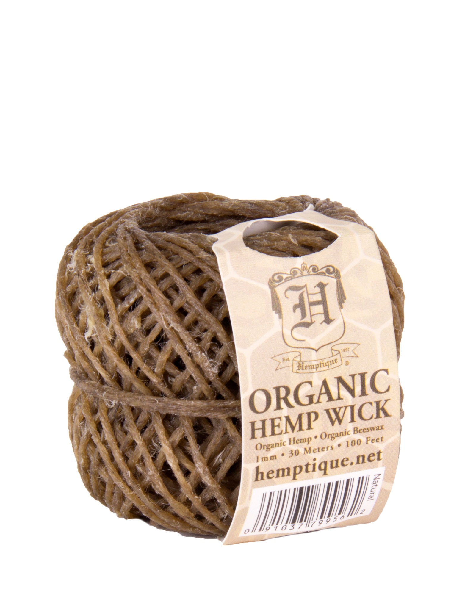 Organic Beeswax Hemp Wick