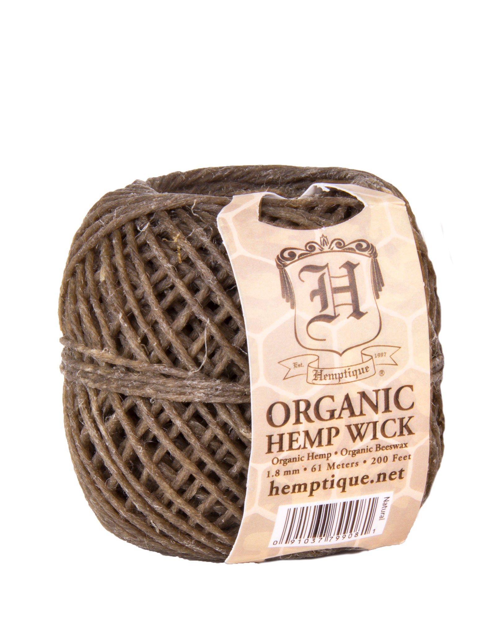 Organic Beeswax Hemp Wick