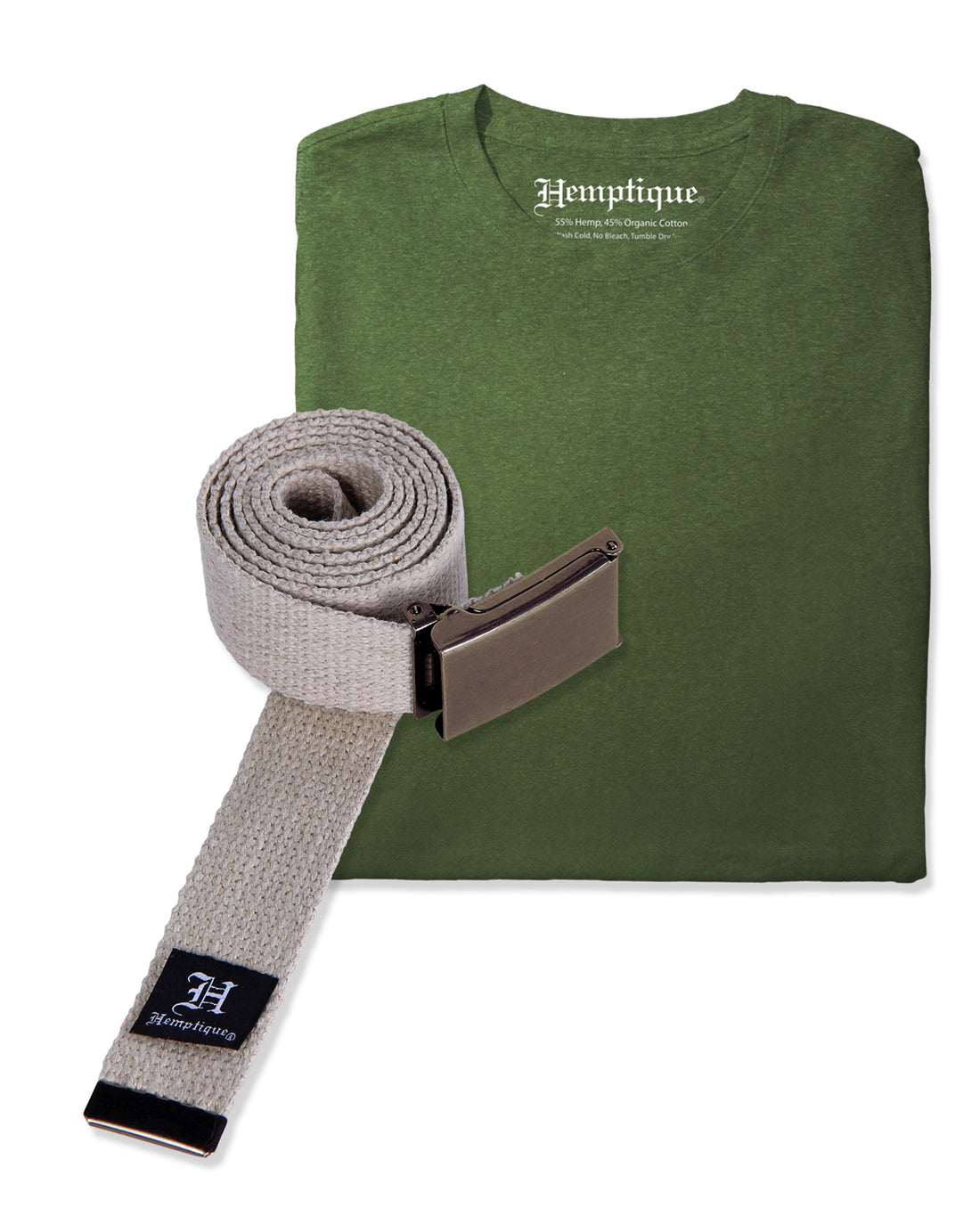 Hemp Blank T-Shirt &amp; Hemp Belt Bundle