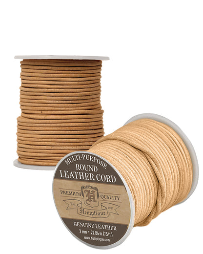 Leather Cord 2mm Round