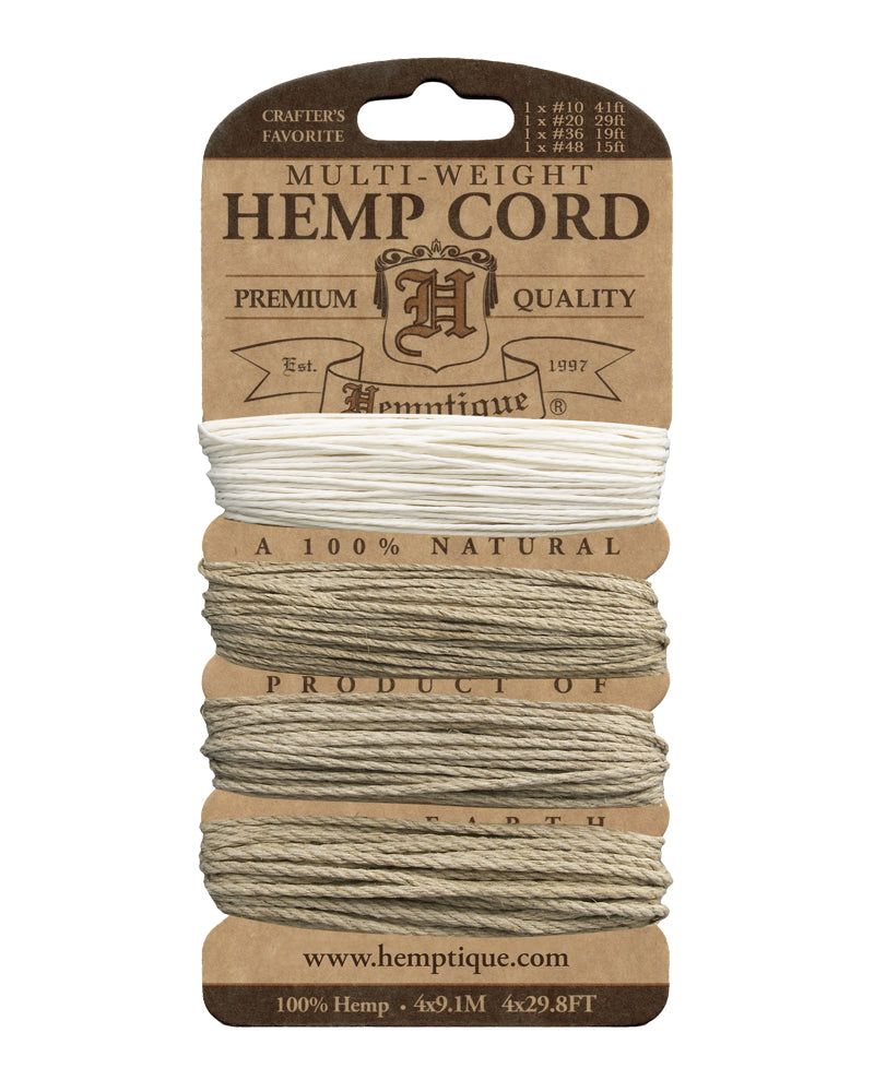 Hemp Cord Multi-Weight Cards