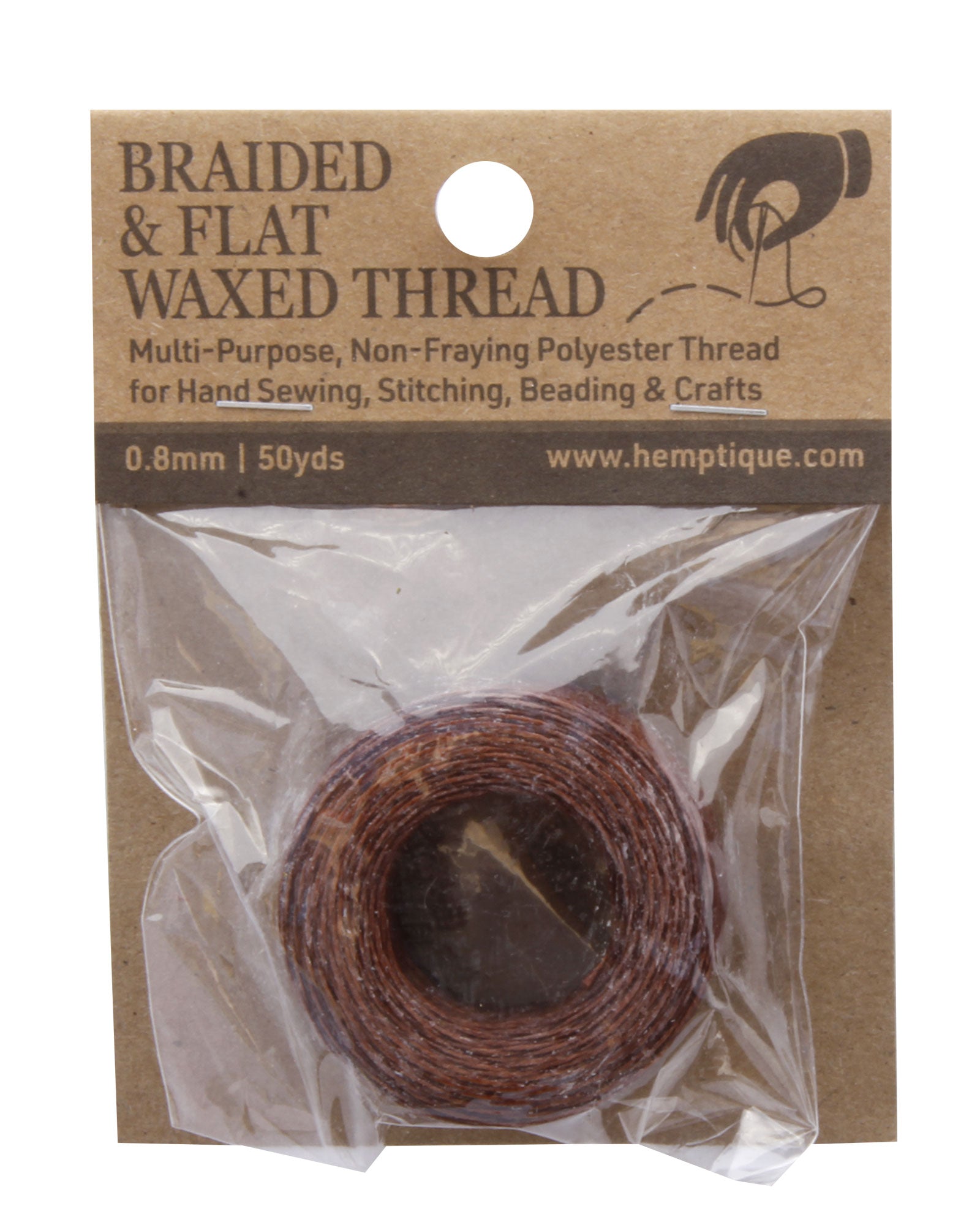 0.8mm Braided &amp; Flat Waxed Thread