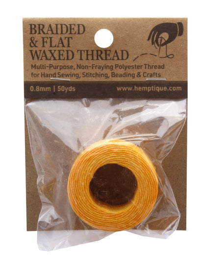 0.8mm Braided &amp; Flat Waxed Thread