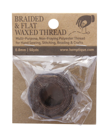 0.8mm Braided &amp; Flat Waxed Thread