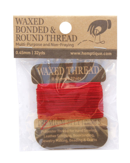 0.45mm Waxed Bonded &amp; Round Thread Card