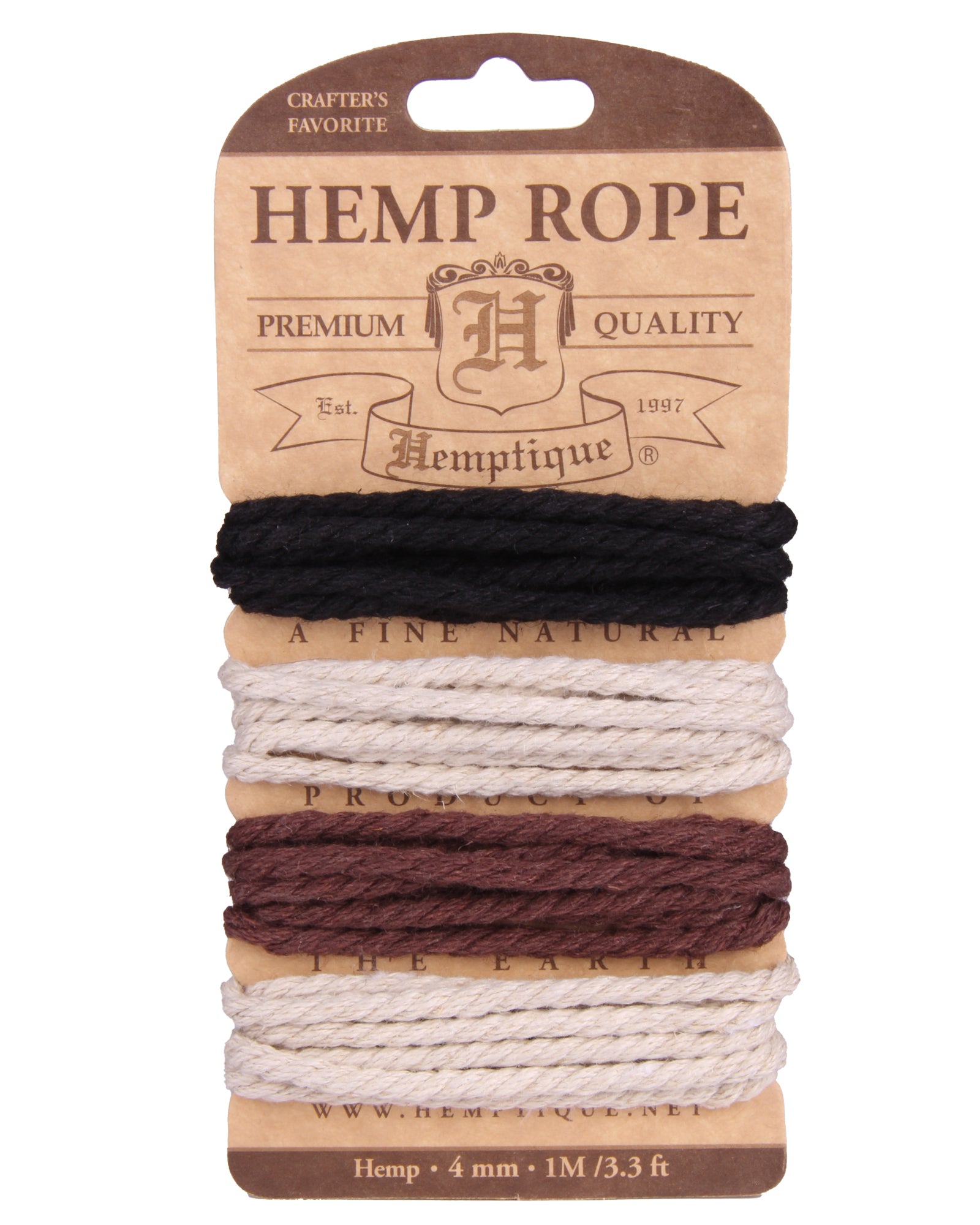 Multi-Weight Hemp Twisted Rope Cards Hemptique