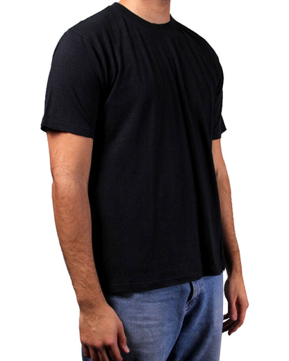 hemp blank t-shirts black